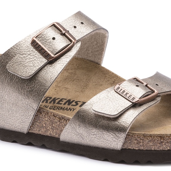 NWT Birkenstock Sydney Birko-Flor 2-Strap Sandals in Graceful Taupe - Picture 8 of 15